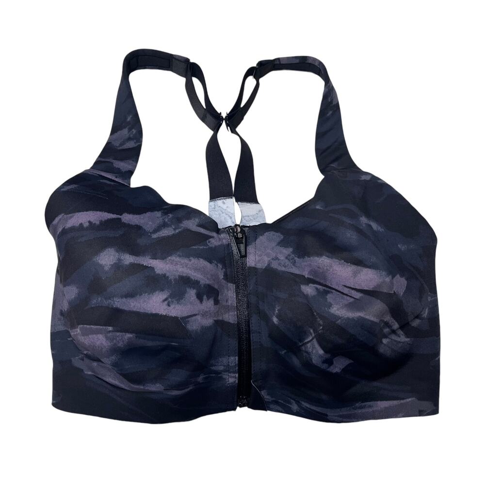 Victoria's Secret Knockout Front-Close Sports Bra Dreamy Zebra Size 32DDD
